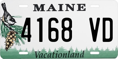 ME license plate 4168VD