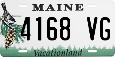 ME license plate 4168VG