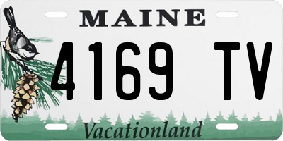 ME license plate 4169TV