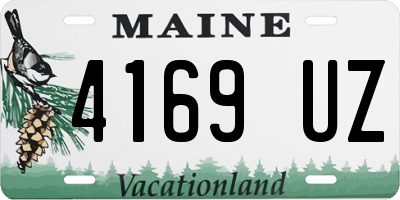 ME license plate 4169UZ