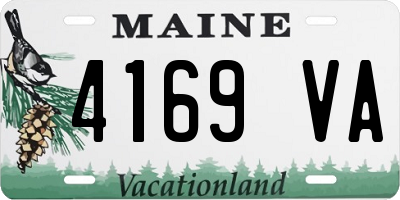 ME license plate 4169VA