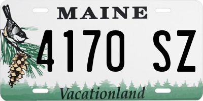 ME license plate 4170SZ