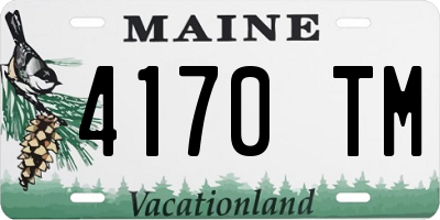 ME license plate 4170TM