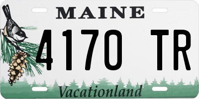 ME license plate 4170TR