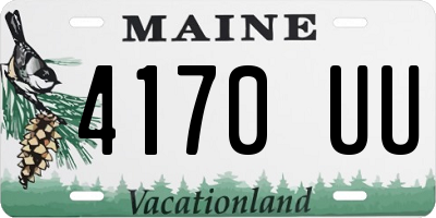 ME license plate 4170UU