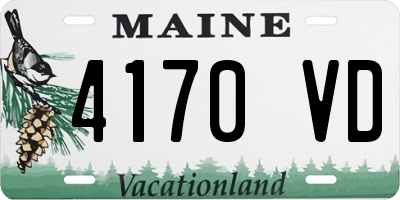 ME license plate 4170VD