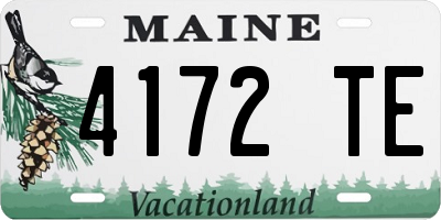 ME license plate 4172TE