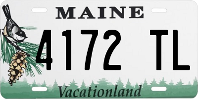 ME license plate 4172TL