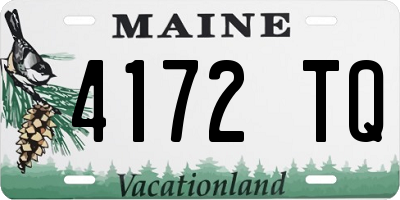 ME license plate 4172TQ