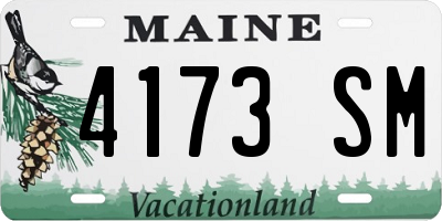 ME license plate 4173SM