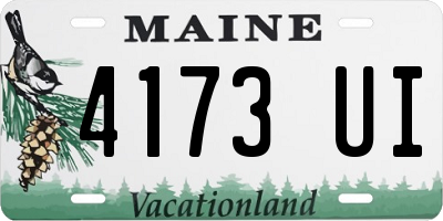 ME license plate 4173UI
