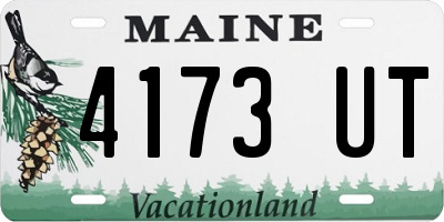 ME license plate 4173UT