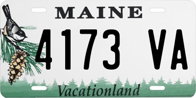ME license plate 4173VA