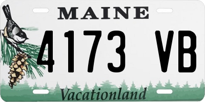 ME license plate 4173VB