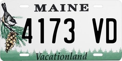 ME license plate 4173VD