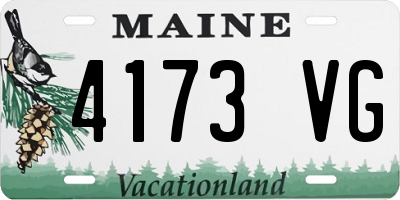 ME license plate 4173VG