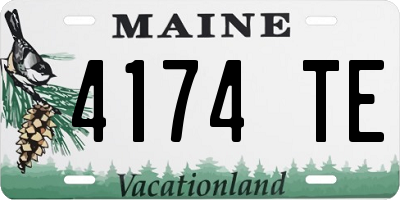 ME license plate 4174TE