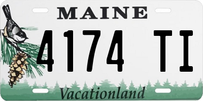 ME license plate 4174TI