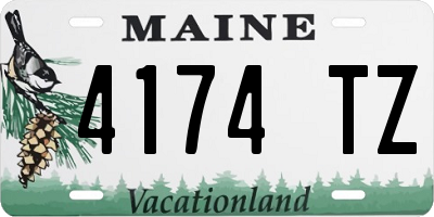 ME license plate 4174TZ