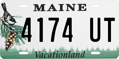 ME license plate 4174UT