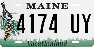 ME license plate 4174UY