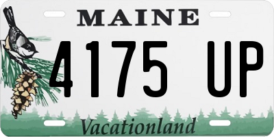 ME license plate 4175UP