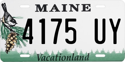 ME license plate 4175UY