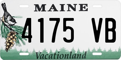 ME license plate 4175VB