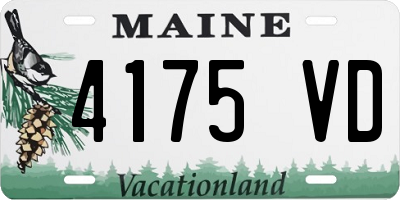 ME license plate 4175VD