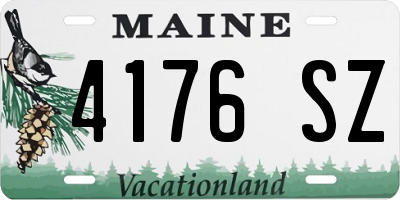 ME license plate 4176SZ