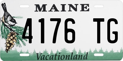 ME license plate 4176TG