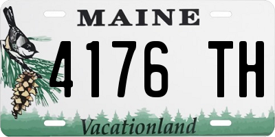 ME license plate 4176TH