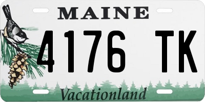 ME license plate 4176TK