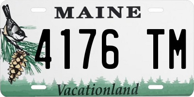 ME license plate 4176TM