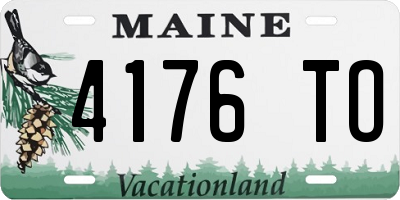 ME license plate 4176TO