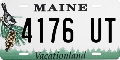 ME license plate 4176UT