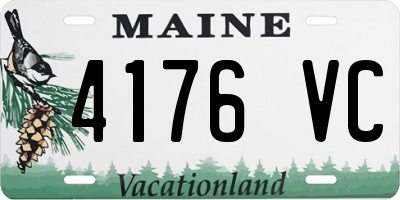ME license plate 4176VC