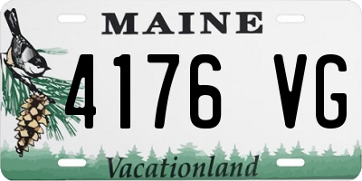 ME license plate 4176VG