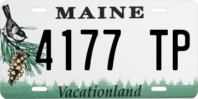 ME license plate 4177TP