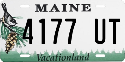 ME license plate 4177UT