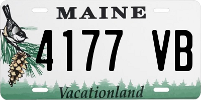 ME license plate 4177VB