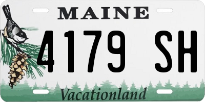 ME license plate 4179SH