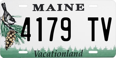 ME license plate 4179TV