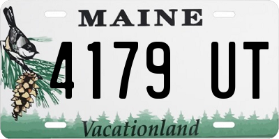 ME license plate 4179UT