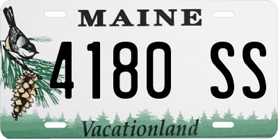 ME license plate 4180SS