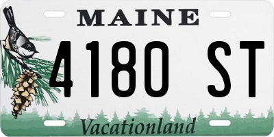 ME license plate 4180ST