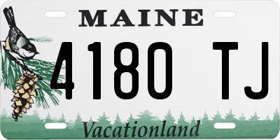 ME license plate 4180TJ