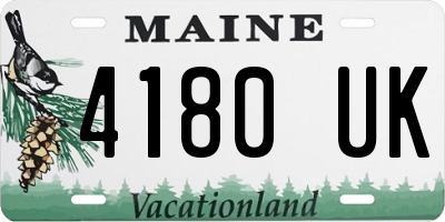 ME license plate 4180UK