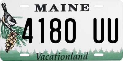 ME license plate 4180UU