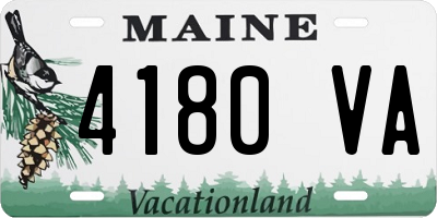 ME license plate 4180VA